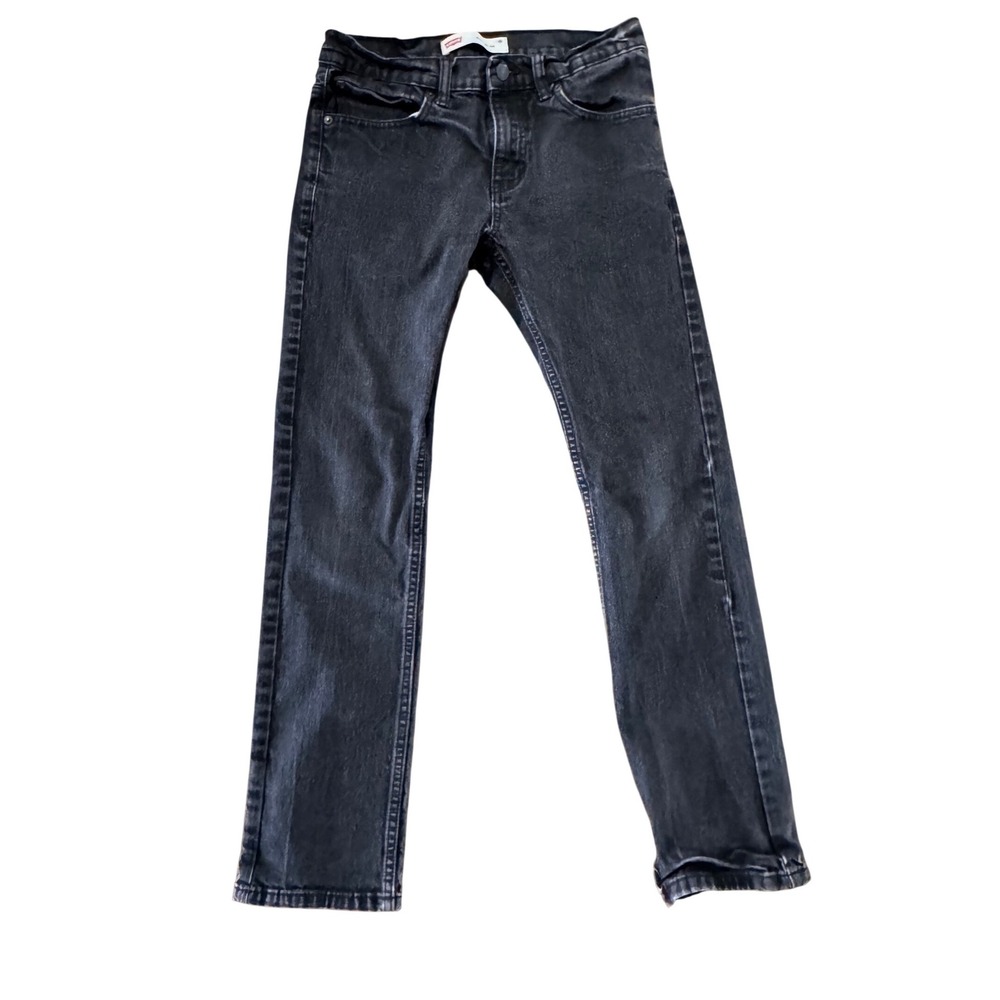 Levis 511 Slim Jeans Boys 16 Reg Black Denim W28 L28 Stretch Adjustable Waist